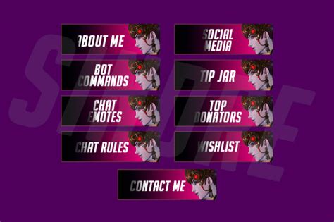 Design 10x twitch panels by Sindre135 | Fiverr