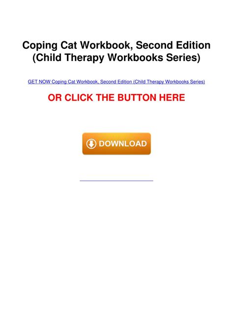 Ppt Downloadpdf Coping Cat Workbook Second Edition Child Therapy