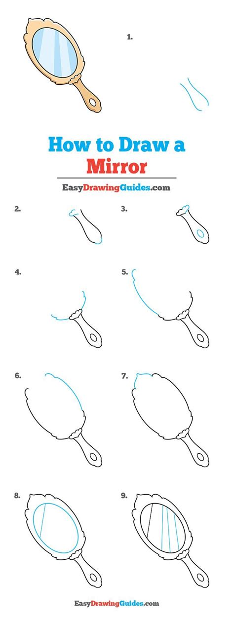 How To Draw A Mirror Really Easy Drawing Tutorial Drawing Tutorial