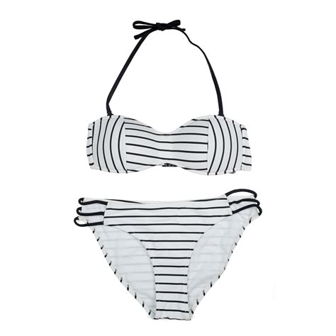 Black White Striped Bikini Women Swimwear China Bikini Swimwear And Swimwear Price