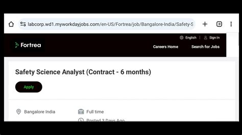 Fortrea Job Vacancy For Safety Science Analyst B Pharma M Pharma