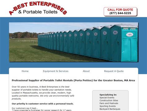 A-Best Enterprises & Portable Toilets - GLS Web Designs