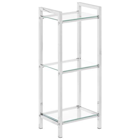 Premier Housewares Tier Tempered Glass Shelf Unit Wilko