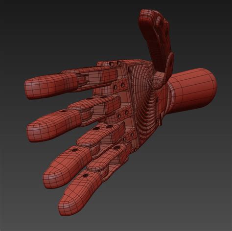 Robot Hand 3D Model Animated Rigged CGTrader