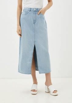 Женские джинсовые юбки — купить в интернет-магазине Ламода