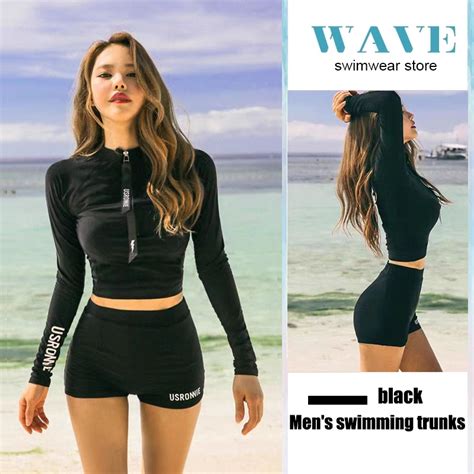 WAVE READY STOCKRbikini Swimsuit Split Type 2 Piece Set Beachwear Bikini Set Swimming Suit