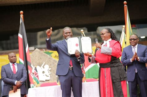 Johnson Sakaja Sworn In As Nairobi S Th Governor Promises City