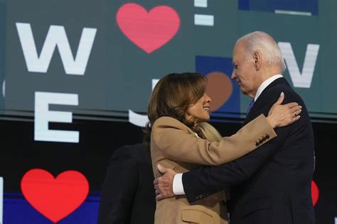 Moment Kamala Harris Appears To Tell Joe Biden I Love You Goes Viral