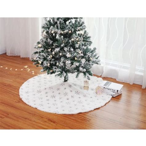 Sapin De No L Jupes Pour Arbre De No L En Peluche Blanche Pour Tapis