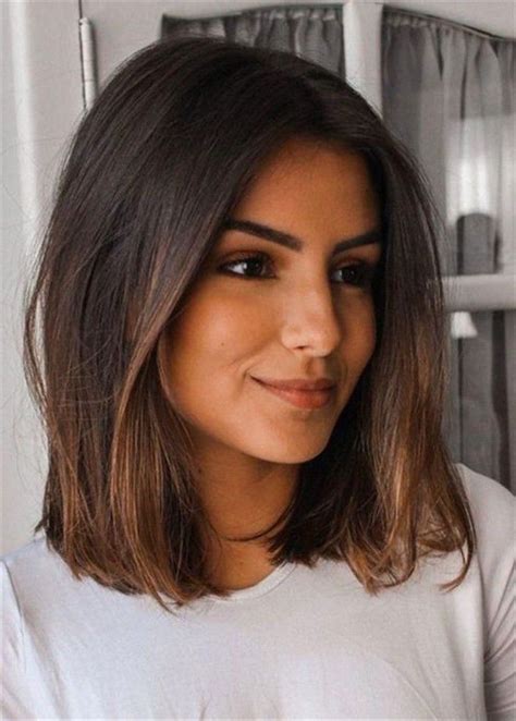 Frisuren Glatte Haare Mittellang Besten Haarschnitte