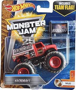 Amazon Hot Wheels Monster Jam Backdraft Team Flag Toys Games