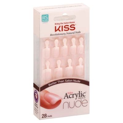 Kiss Kiss Salon Acrylic French Nude Nail Kit Breathtaking KAN Real Short Length