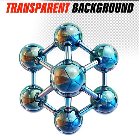 Molécula o átomo estructura abstracta para la ciencia o la medicina