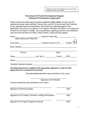 Fillable Online Nj4h Rutgers Conference Application Form 2013 Doc