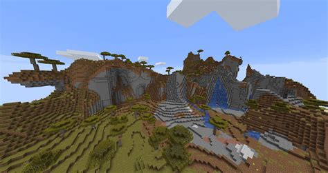 Shattered Savanna Plateau in Minecraft