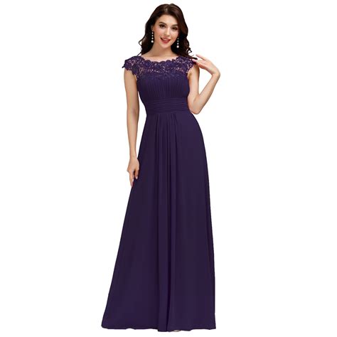 Ever Pretty Ever Pretty Womens Pleated Empire Waist Floor Length Maxi Evening Dresses For