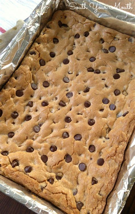 Chewy Chocolate Chip Cookie Bars South Your Mouth Bloglovin