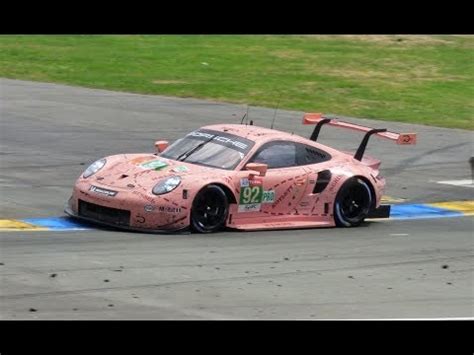 Porsche 991 RSR Pink Pig Rothmans 24h Le Mans 2018 Pure Sound