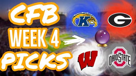 College Football Week 4 Picks And Predictions 2022 Youtube