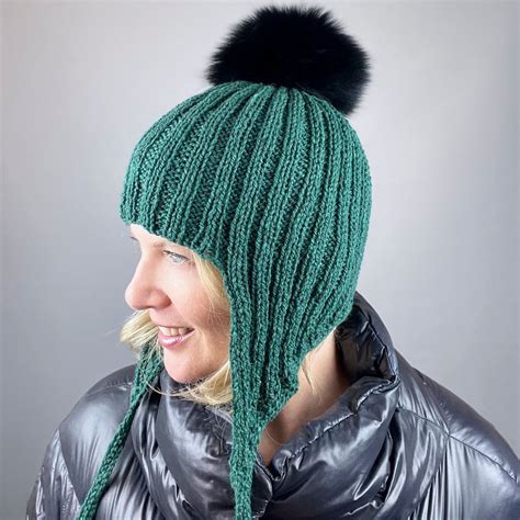 The Cozy Earflap Hat Knitting Kit Queensland Kathmandu Dk And Knitting