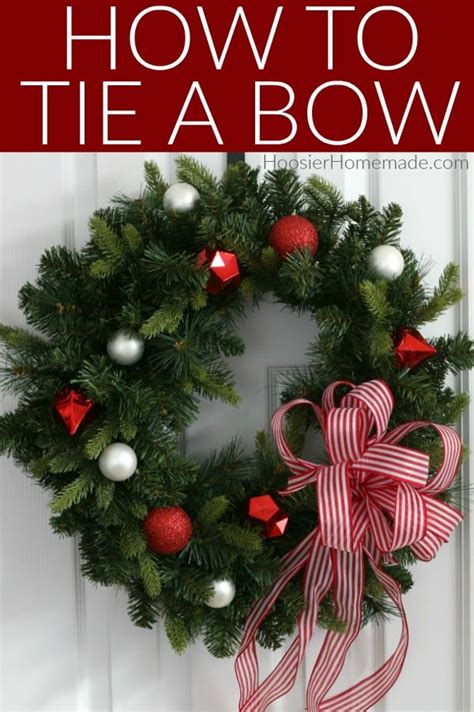 How To Tie A Bow Hoosier Homemade