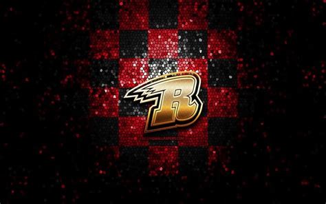 Download wallpapers Rapid City Rush, glitter logo, ECHL, red black ...