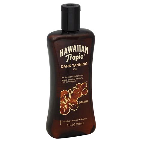 Hawaiian Tropic Tanning Oil Dark Original 8 Fl Oz 237 Ml