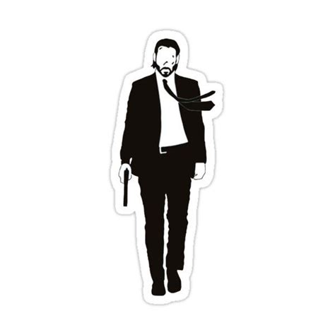 John Wick Sticker For Sale By Pharmacied John Wick Pegatinas