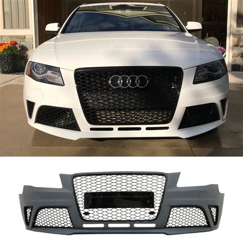 Front Bumper RS4 Look For Audi A4 B8 2008 2011 Audistock