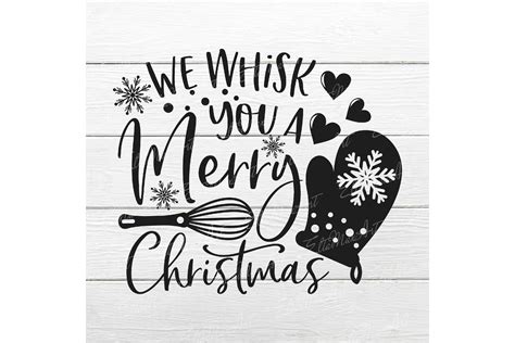 We whisk you a Merry Christmas SVG, Christmas Pot Holder Svg (1015871 ...