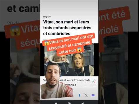 Vitaa et son mari ont été séquestré et cambriolé cette nuit YouTube