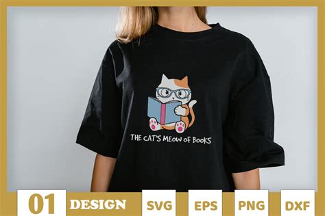 The Cat's Meow of Books Graphic by Skinite · Creative Fabrica