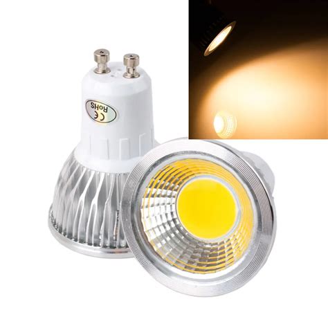 Dimmable W W W Gu Cob Led Lamp Light Spotlight V V Cold