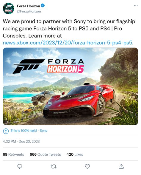 Microsoft has officially released Forza Horizon 5 for PS5 and PS4 ...