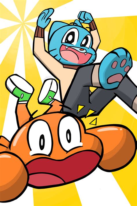 Gumball and Darwin by justjustBlank on DeviantArt