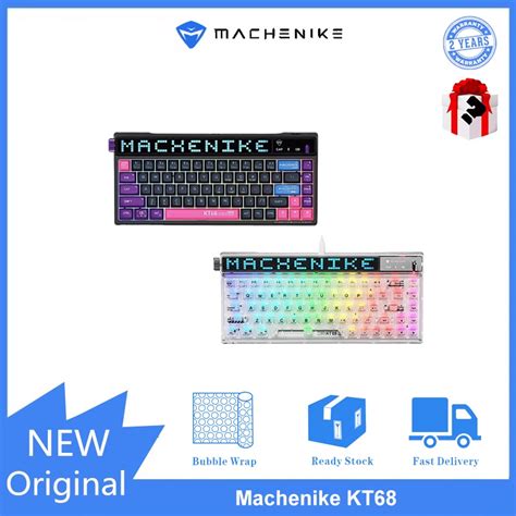 Machenike Kt Wireless Bluetooth The Three Mode Keyboard Rgb Light Hot Plug Mechanical Keyboard