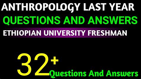 LAST YEAR ANTHROPOLOGY FINAL EXAM QUESTIONS AND THEIR ANSWERS FOR