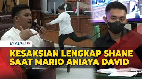 Full Sambil Peragakan Shane Lukas Beber Kesaksian Saat Mario Dandy