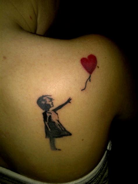 25 There Is Always Hope Banksy Balloon Girl Tattoo Entertainmentmesh