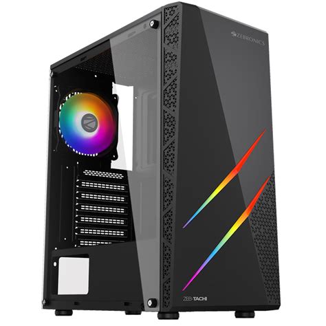 Buy ZEBRONICS TACHI Mid Tower Premium Gaming Cabinet ATX M ATX M ITX