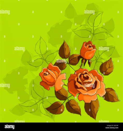 Holiday Background With Flower Rose Stock Vector Image And Art Alamy