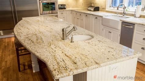 Colonial Gold Granite Kitchen Countertops Marble