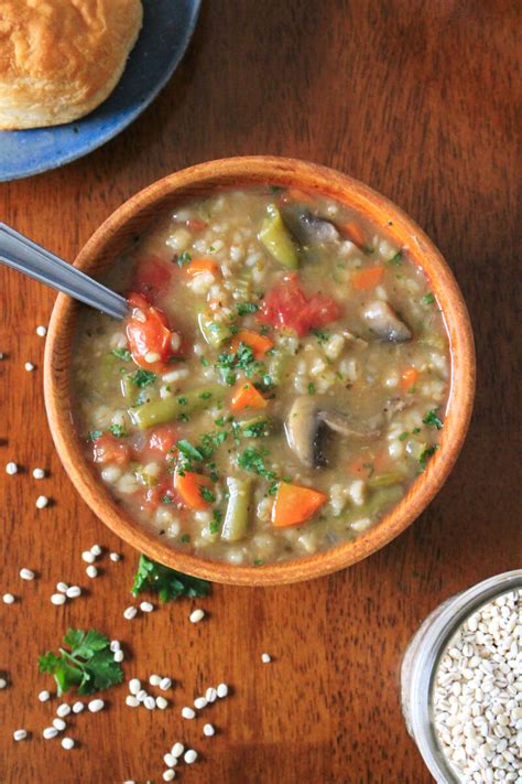 Slow Cooker Vegetable Barley Soup The Two Bite Club