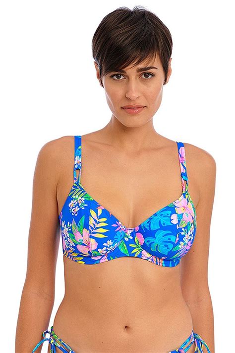 Freya Hot Tropics Underwire Plunge Bikini Top AS204502 Women S