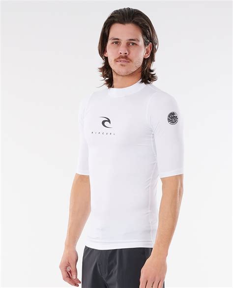 Rip Curl Mens Corps Short Sleeve Rash Vest Surfdock Watersports