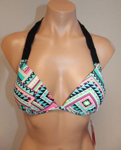 Nwt Hula Honey Swimsuit Bikini Bra Top Sz M Push Up Ebay