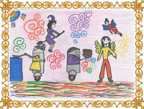 Детские фантазийные рисунки для школьников и дошкольников