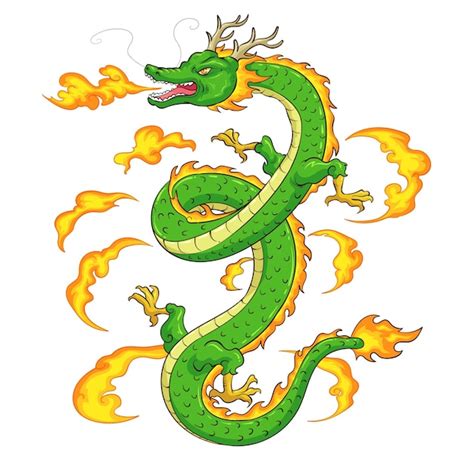 Premium Vector Hand Drawn Eastern Dragon 1