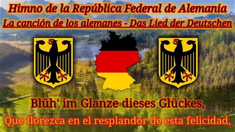 Deutschlandlied Himno Nacional De Alemania Youtube