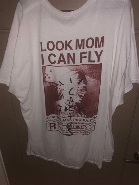 Travis Scott Travis Scott Look Mom I Can Fly Tee White Grailed